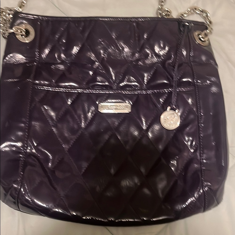 Elegant Purple Quilted Bag